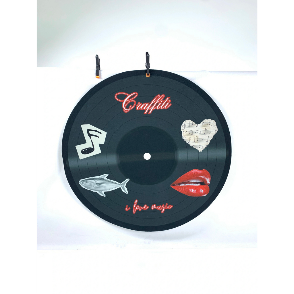 Personalized Vinyl Record Floor Mat | Music Decor
