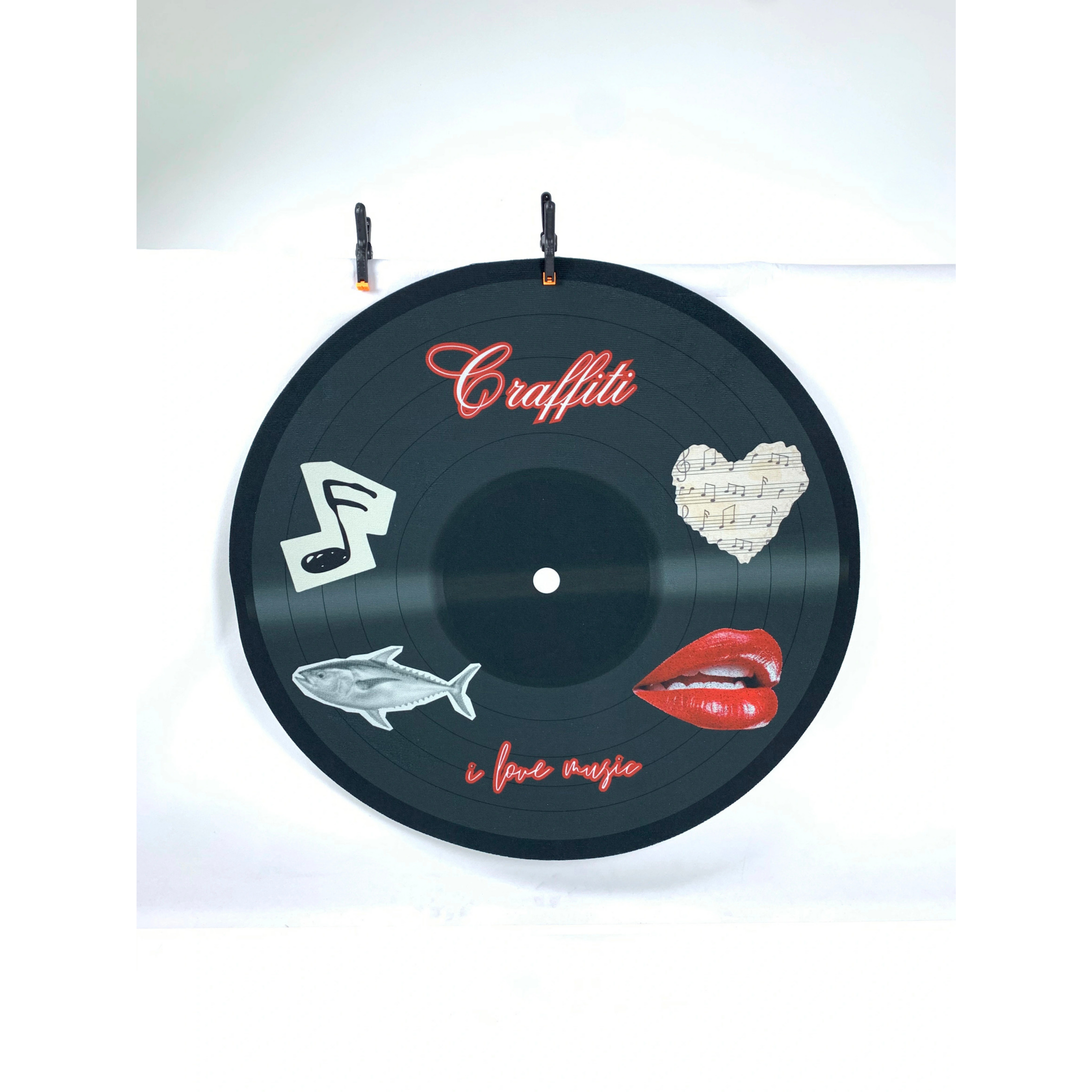 Personalized Vinyl Record Floor Mat | Music Decor
