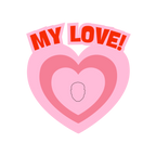 MY Love Romantic Face Cut out Pillow