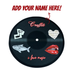 Personalized Vinyl Record Floor Mat | Music Decor