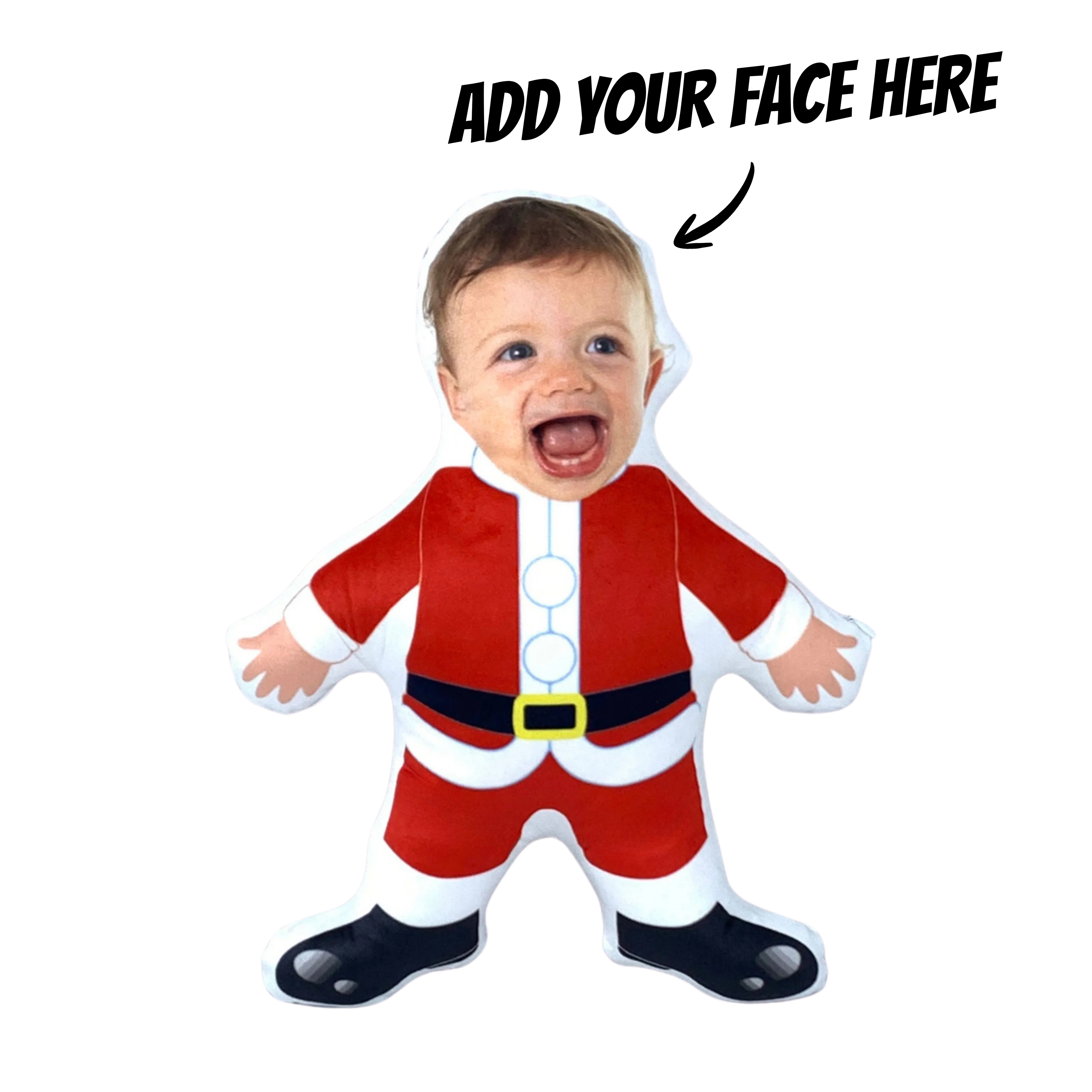 Santa Snap - Add your face pillow