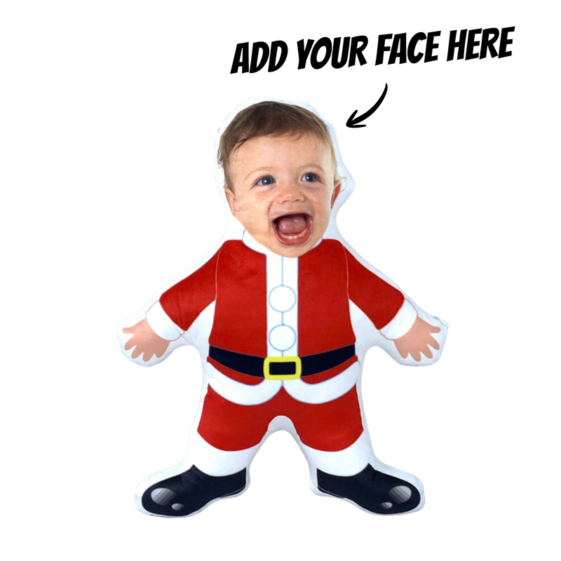 Santa Snap - Add your face pillow