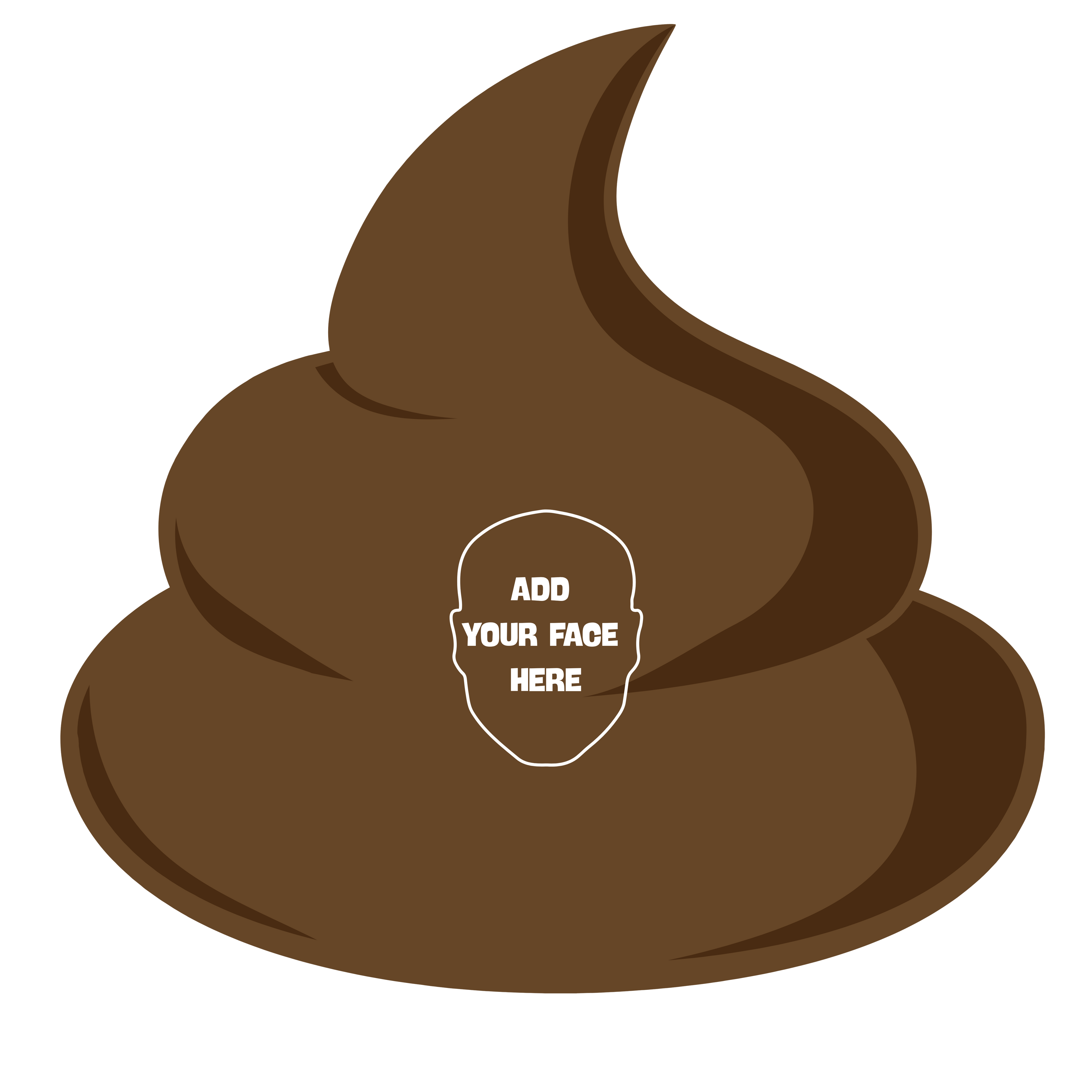 Personalized Funny Poop Pillow – Add Your Face