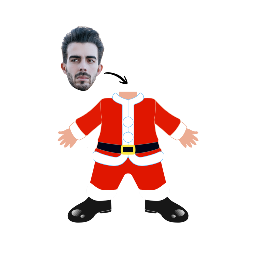 Santa Snap - Add your face pillow