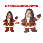 Santa Face Cutout Pillow