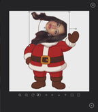 Santa Face Cutout Pillow