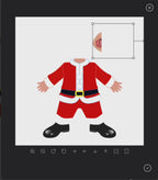 Santa Snap - Add your face pillow